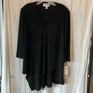 Joseph Ribkoff - size 6 - black asymmetrical tunic